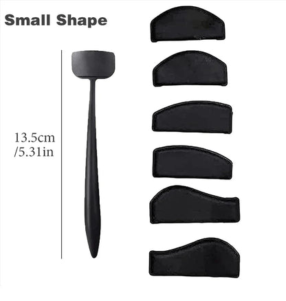 6 in 1 Crease Line Kit - Silicone Eyeliner Template for Precise Eyeshadow Cut Crease, Black Eye Makeup Stencils for Women