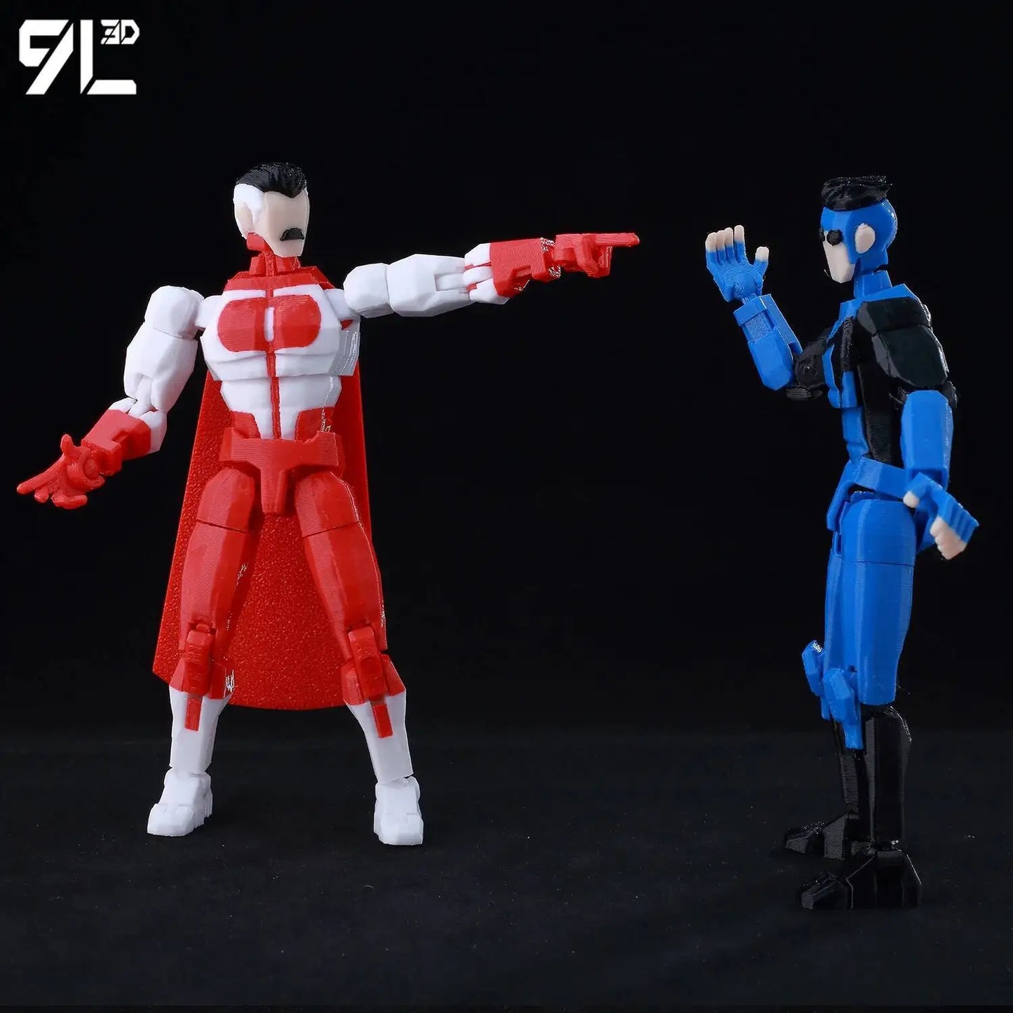 3D Printed Invincible 2.0 Superheroes Action Figures – Multi-Jointed Anime Toy Model Ornaments Gifts