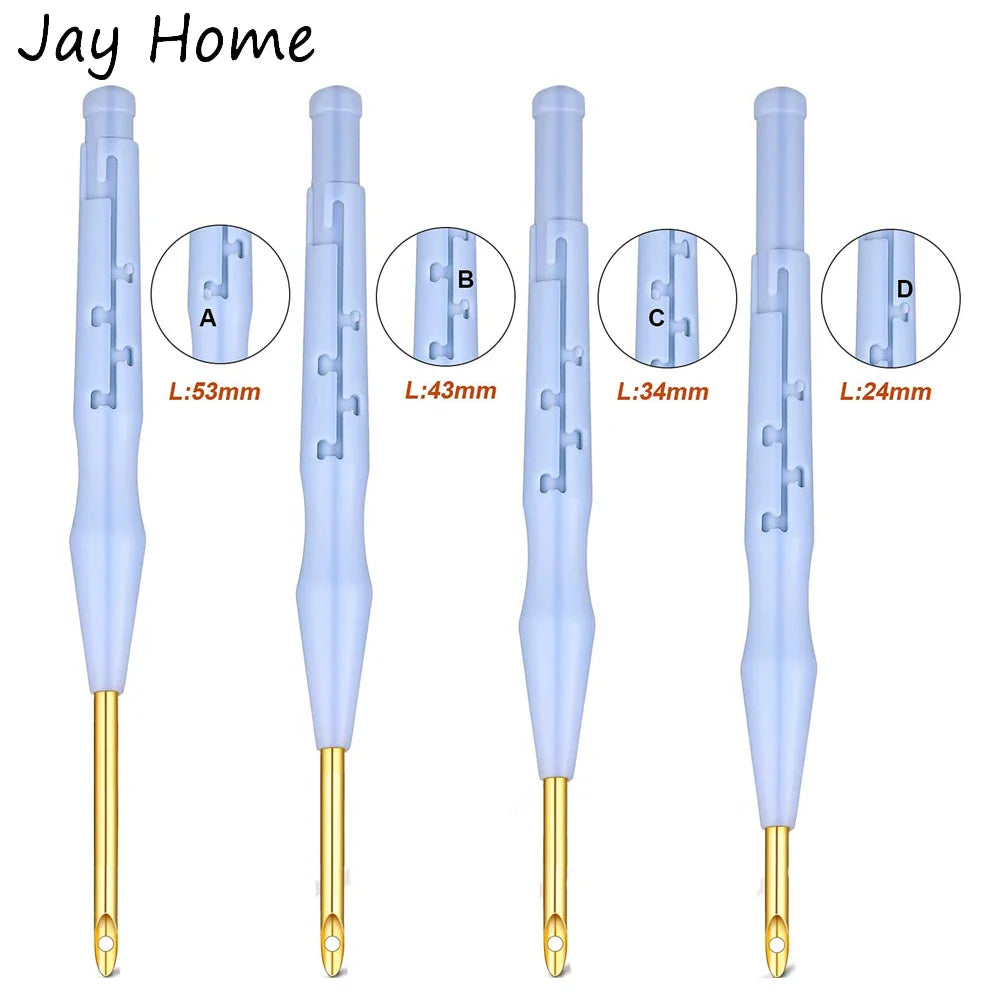 6 Pcs Punch Needle Beginner Kit – Adjustable Rug Punch Needles with Yarn for Cross Stitch and Embroidery Crafts