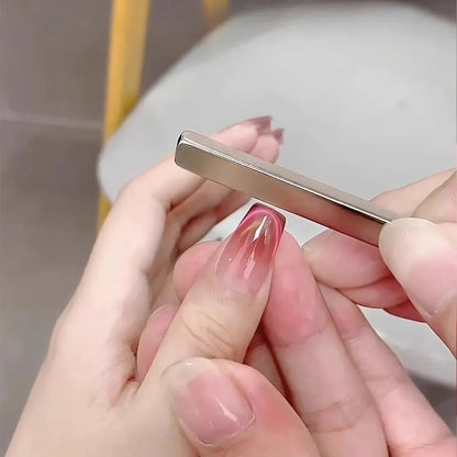 Nail Art Magnetic Pen – 3D Cat Eye Design, Dual-Ended Magnet Wand for Gel Polish, Magic Manicure Tool for DIY & Salon