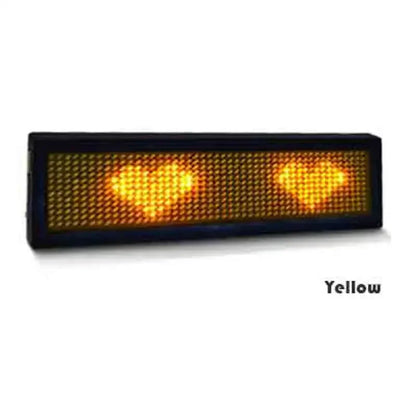 Rechargeable Bluetooth LED Badge – DIY Programmable Scrolling Message Board Mini Name Tag Display
