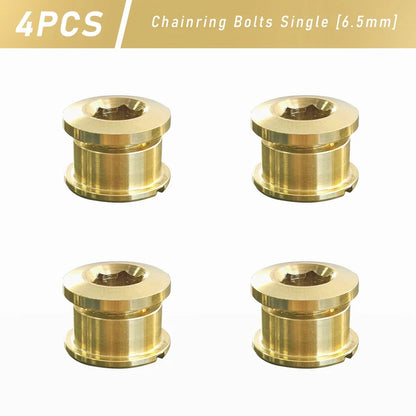Titanium Alloy Chainring Bolts 4–5PCS MTB Road Bike Crank Screws Single & Double Chainring Hardware 6.5–10.5mm