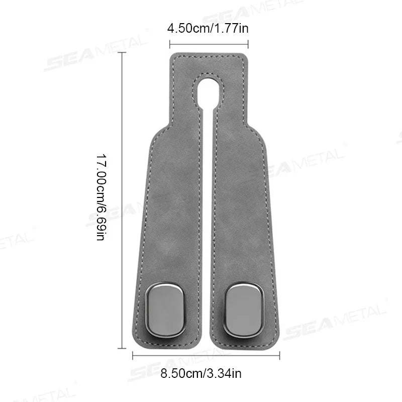 SEAMETAL Car Seat Headrest Hook – Multi-Use Back Seat Organizer & Hanger for Handbags, Purses, Bags & Clothes