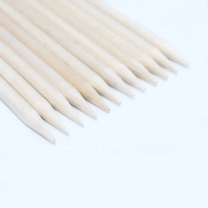 Lurayee Orange Wood Nail Cuticle Pusher – Manicure Tool for Nail Art, Gel Polish, and Nail Design