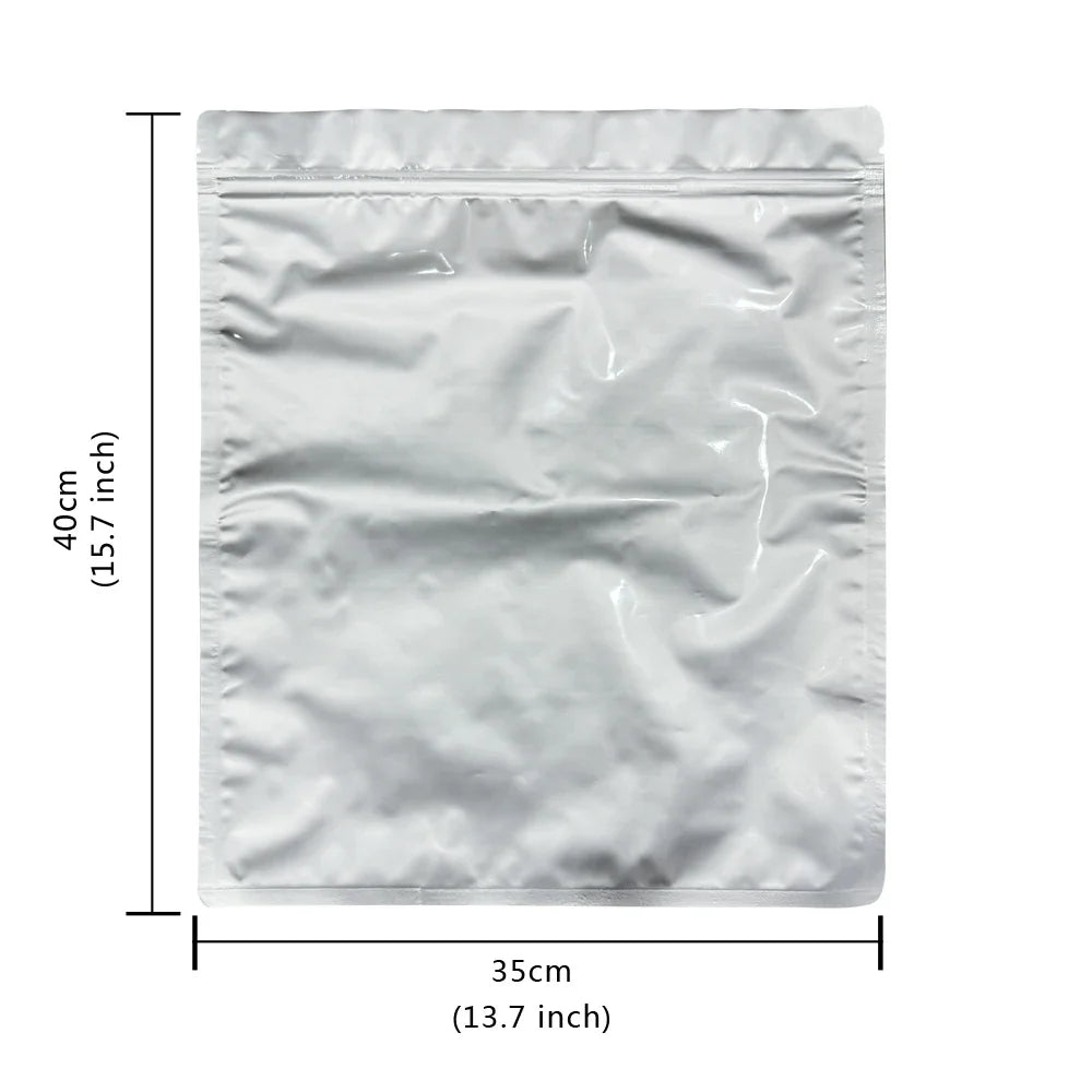 10-Pack 5-Gallon Mylar Bags — Resealable Aluminum Foil Food Storage, Light-Proof & Food-Grade (20"x30")
