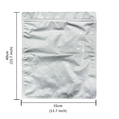 10-Pack 5-Gallon Mylar Bags — Resealable Aluminum Foil Food Storage, Light-Proof & Food-Grade (20"x30")