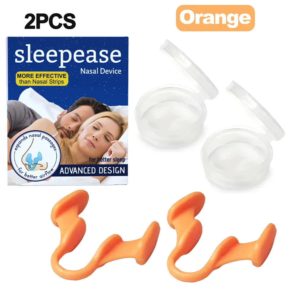 Silicone Nose Clip Anti-Snoring Nasal Dilator – Stop Snore Aid for Better Breathing & Sleep Improvement (1-2 Pcs)