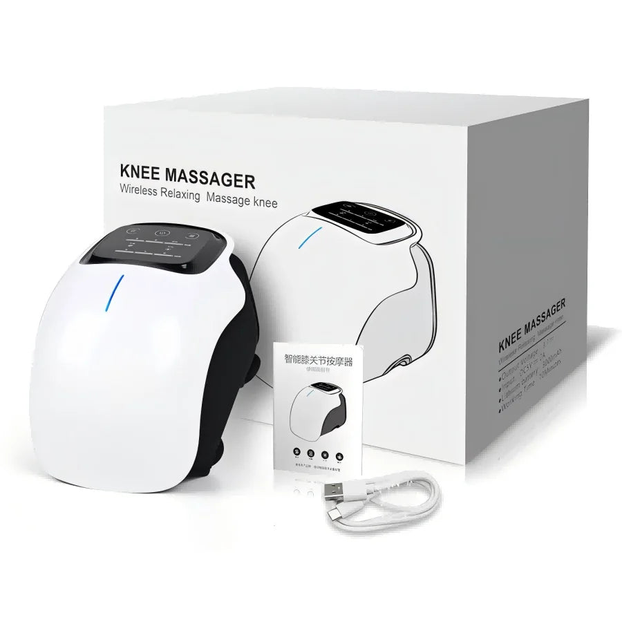 Multifunctional Smart Cordless Knee Massager – Vibration Therapy Device for Joint Pain Relief