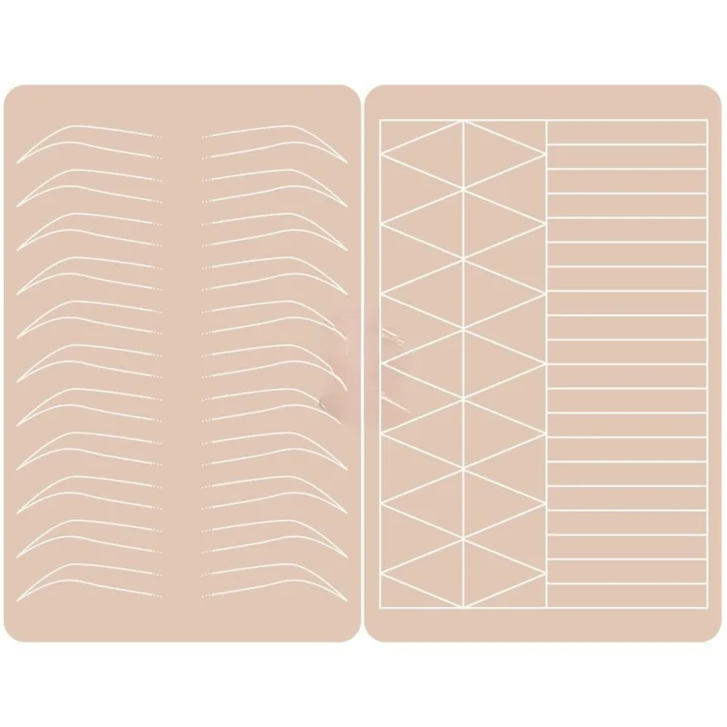 Microblading Practice Skin for Eyebrows & Lips – 2-Sided Thick Permanent Makeup Training for Beginners (No Ink Required)