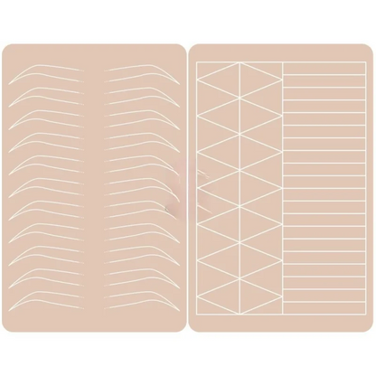 Microblading Practice Skin for Eyebrows & Lips – 2-Sided Thick Permanent Makeup Training for Beginners (No Ink Required)