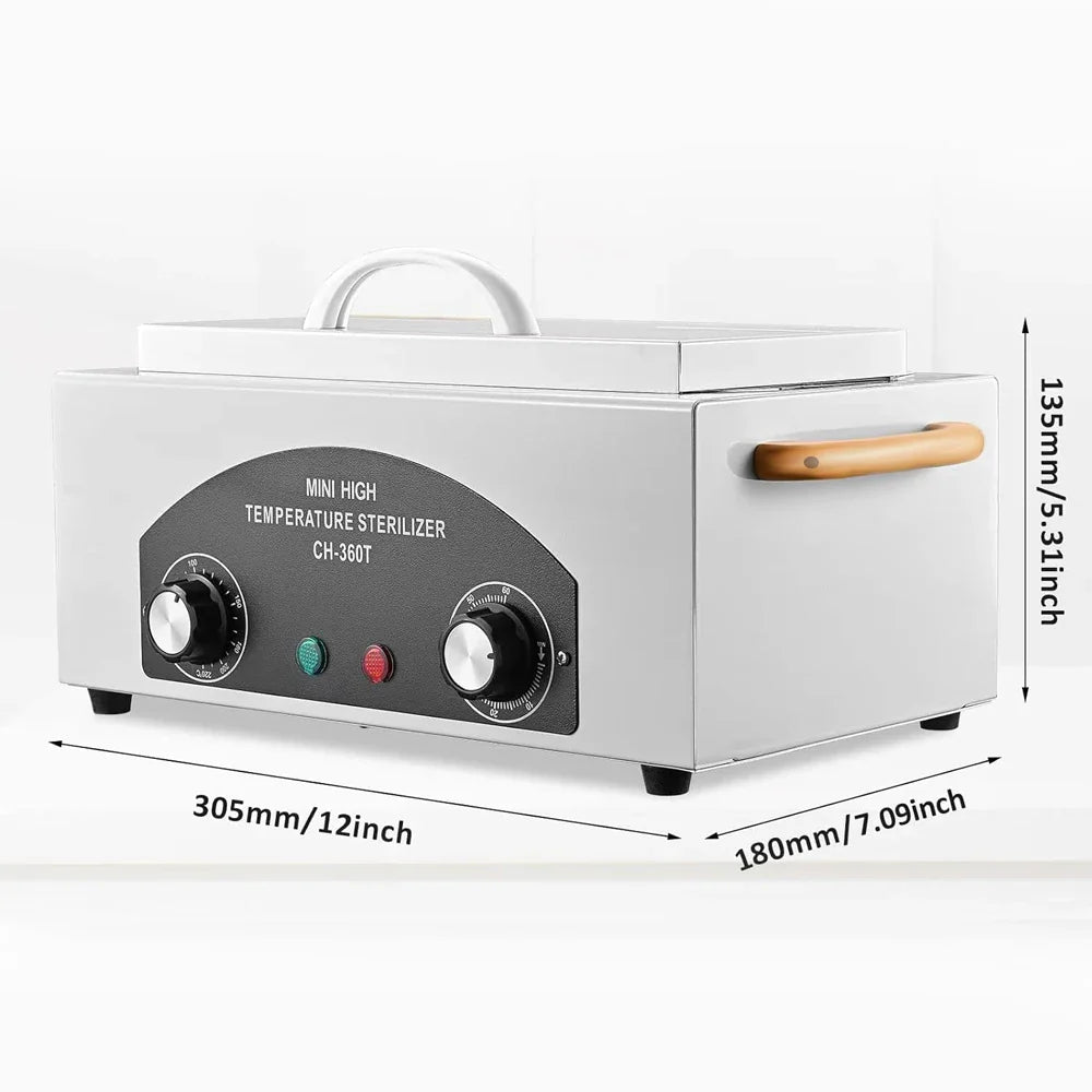 300W Metal Tools Sterilizer - High Temperature Dry Heat Sterilizer for All Metal Nail Tools