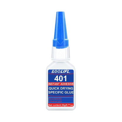 Upgraded 401 Super Cyanoacrylate Glue – Instant 5-Second Drying, Waterproof & Versatile Strong Adhesive