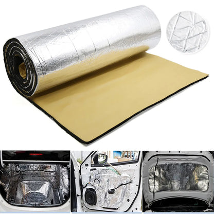 50x200cm Car Acoustic Thermal Sound Deadener Mat | Noise Insulation Mats for Cars | Auto Deadening Wall Panels