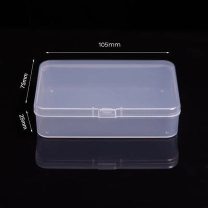 Mini Rectangular Plastic Storage Box – Translucent, Dustproof Jewelry & Small Item Container
