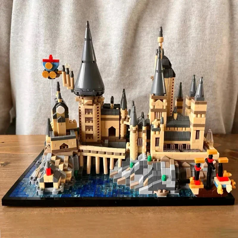 Magic Castle Building Blocks Set — DIY Wizardry School Model with Micro Bricks for Kids & Adults, Creative Assembly Toy Gift