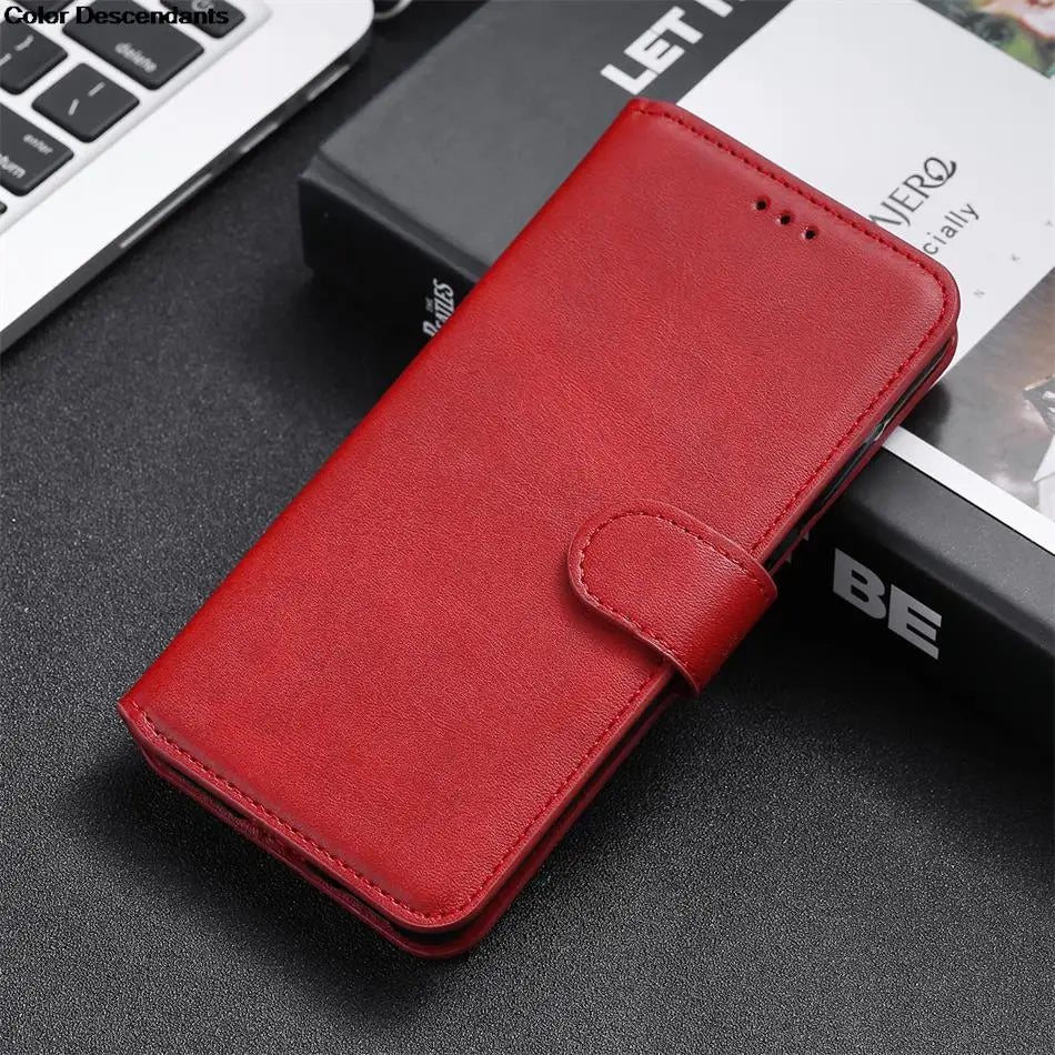 Samsung Galaxy S26–S22–S21–S20 FE–A57–A52–A37–A32–A22–A13–A12 Case - Single Color Flip Protective Phone Cover