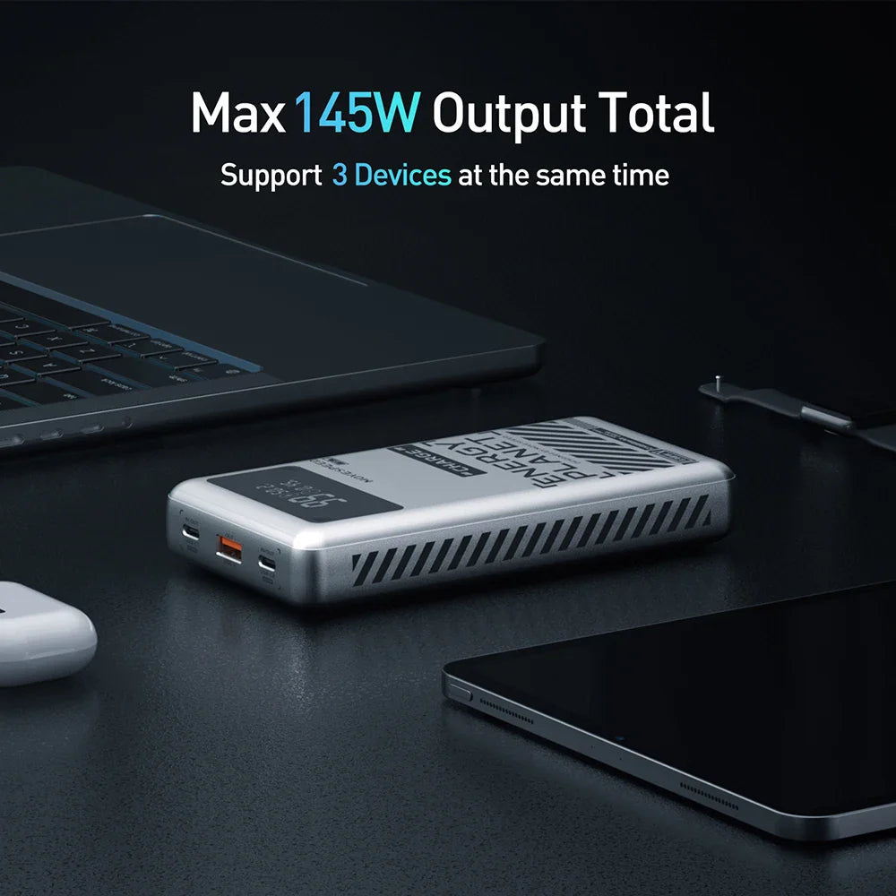 MOVESPEED M25Pro 140W Power Bank – 25000mAh Portable External Battery with Type C Fast Charge for iPhone, MacBook & Laptop