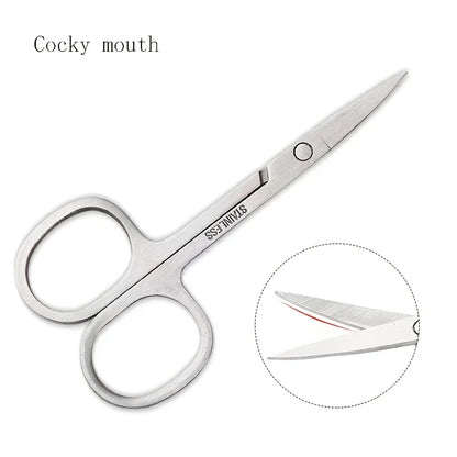 Small Stainless Steel Scissors for Nails, Eyebrows & Nose Hair – Facial Trimmers & Beauty Tools