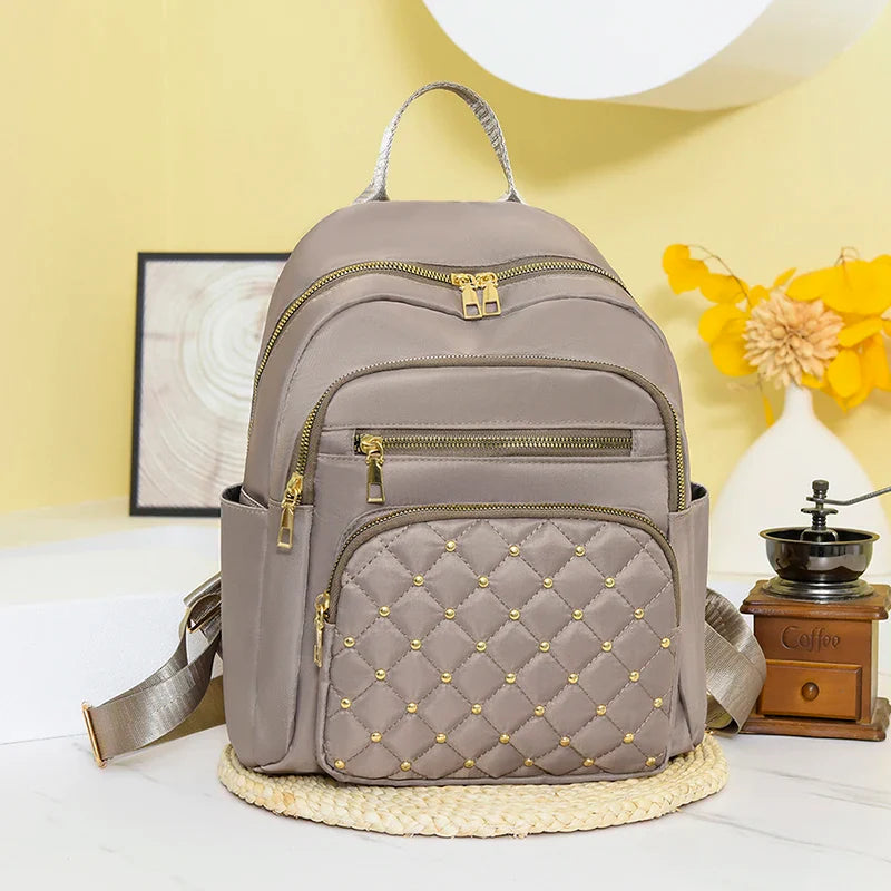 Luxury Designer Women's Oxford Rucksack - High-Quality Small Schoolbag, Youth Student Leisure Backpack, Travel Shoulder Bag