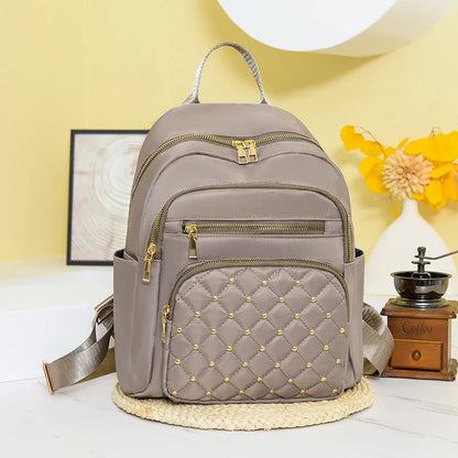 Luxury Designer Women's Oxford Rucksack - High-Quality Small Schoolbag, Youth Student Leisure Backpack, Travel Shoulder Bag