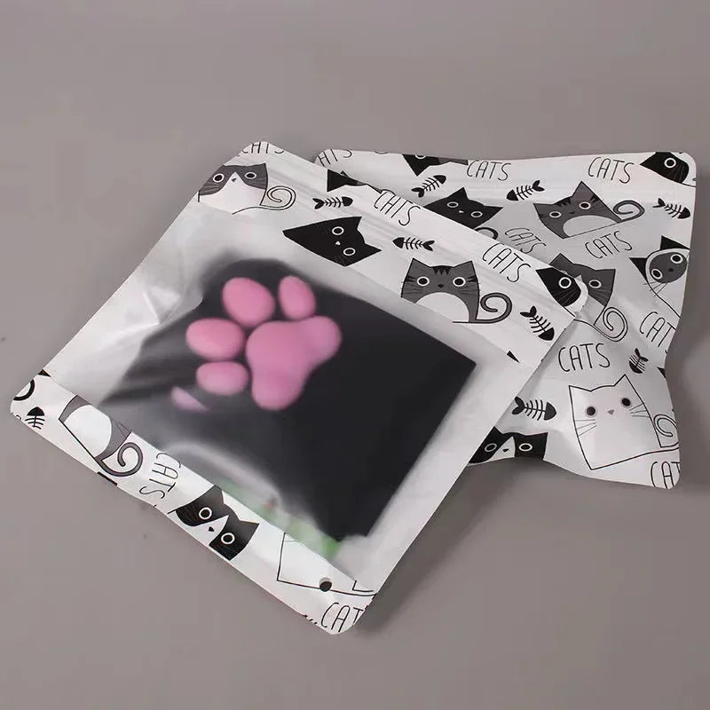 Playful Style Alert: Pink Cat Paw Pad Sock Lolita Thigh High Socks - Adorable Cosplay 3D Kitten Claw Stockings for Women and Children