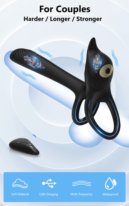 Wireless Remote Vibrating Penis Ring – Couples Cock Ring Stimulator for Delay Ejaculation and Enhanced Pleasure