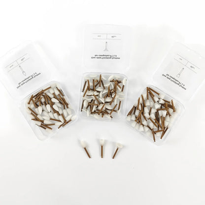 Dentpark 40pcs Dental One-Step Finishing System — P7 1.0 Finisher Cups, Points, Discs for Composite Polishing with RA Shank