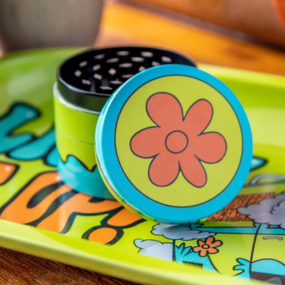 2" Orange Daisy Flower Metal Herb Grinder – Portable Spice & Herb Crusher