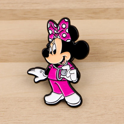 3pcs Mouse Doctor Enamel Pin Set – Medical Badge Brooches for Backpack, Hat, Collar & Lapel, Cosplay Accessories Gift