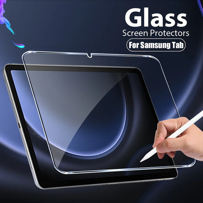 Tempered Glass Screen Protector for Samsung Galaxy Tab – Fits S6 Lite, S7 FE, S8/S8+, S9/S9 FE, S9+, S10, S11, A8, A9 Plus, 12.4" Tablets