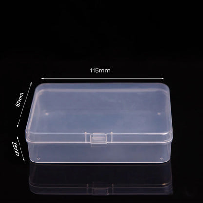 Multifunctional Acrylic Card Storage Box – 12x10.5cm Display Case with 2 Compartments, Holds 400 Postcards or Photos