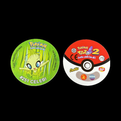100/160pcs Pokemon Tazos – 1st & 2nd Generation 3D Round and Square Collector Cards, Album Trainer Pogs for Cheetos Chipitaps
