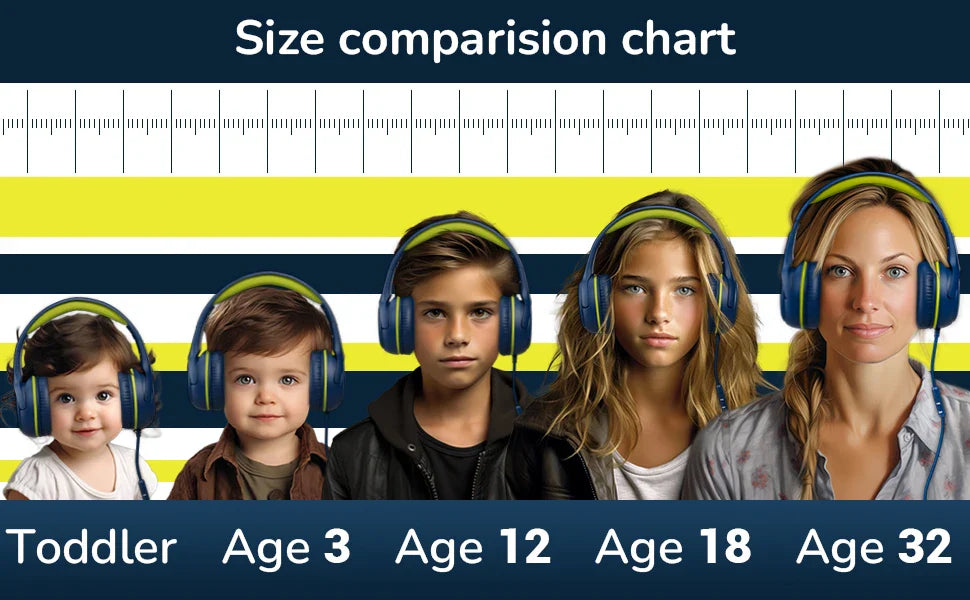 AWATRUE AT2 3.5mm Surround Stereo Gaming Headset – Memory Earmuffs with Mic for PC, Laptop & Kids