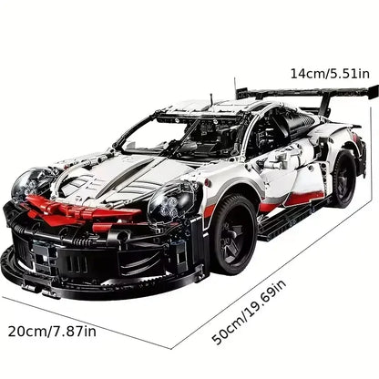 1580PCS RC Car Building Set – 1:10 Technical Racing Car with Motor & LED Lights, Adult Toy Gift