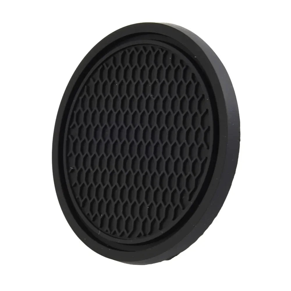 Universal Black Anti-Slip Car Cup Holder Coaster Pads – Interior Accessories for Most Vehicles