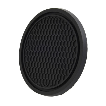 Universal Black Anti-Slip Car Cup Holder Coaster Pads – Interior Accessories for Most Vehicles