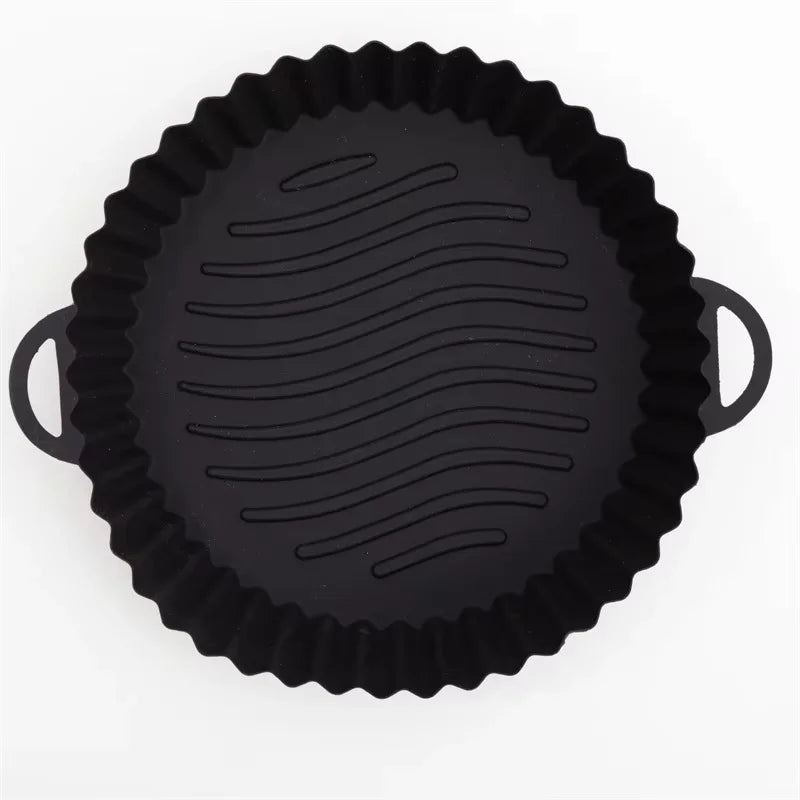 Reusable Silicone Air Fryer Liners Food Safe Non-Stick Pot for Air Fryer Basket Accessories