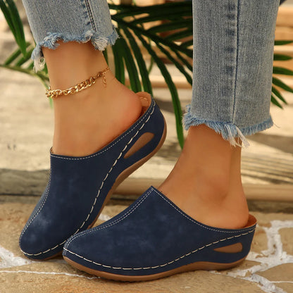 Women’s Platform Summer Slippers - Comfortable Slip-On Beach Sandals for Casual & Everyday Wear