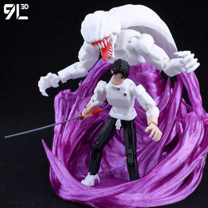 9L3D Printed Anime Action Figures — Jujutsu Kaisen Sukuna, Yuji, Yuta, Satoru Gojo Movable Mannequin Toys