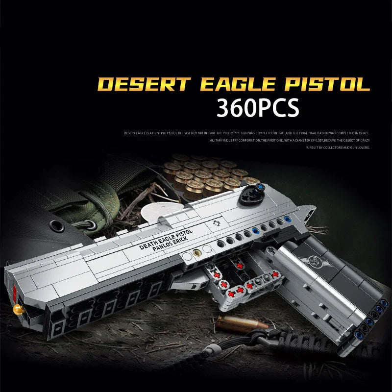 G18 Desert Eagle M1911 Pistol Gun Model – Military Series Building Blocks Toys for Kids and Boys