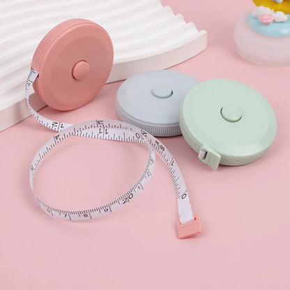 Portable 1.5m Soft Tape Measure – Mini Student Sewing Measuring Tool (1PC/15PCS) for Clothes, Fabric & DIY Use