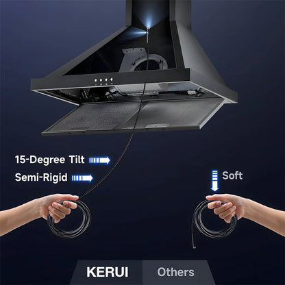 KERUI Endoscope Camera – Single/Dual Lens Borescope with LED, IP67 for iPhone, iPad, Android & Type-C Inspection
