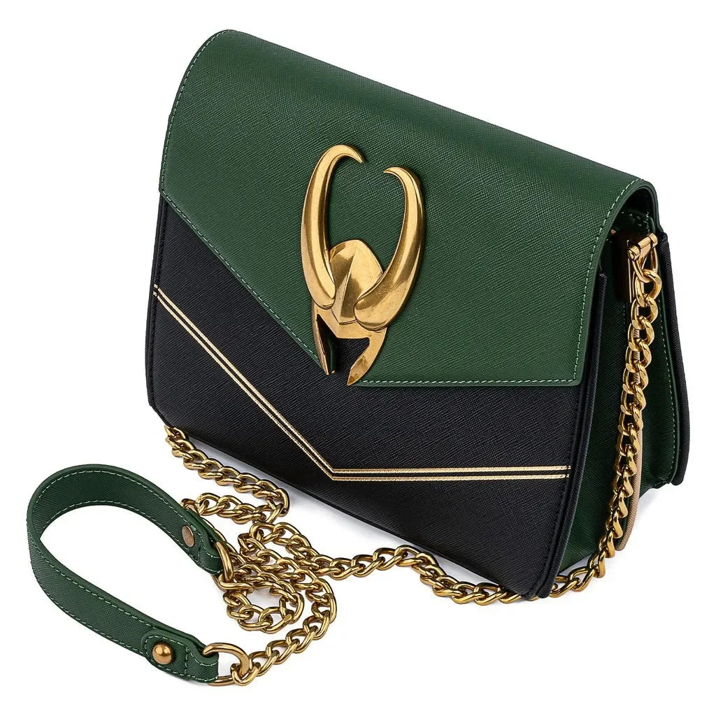 Marvel Loki PU Leather Shoulder Bag – Women’s Fashion Travel Messenger & Cosplay Backpack