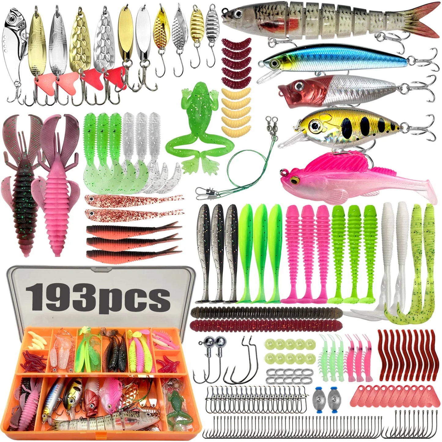 83/133/193/239/409PCS Fishing Lure Kit – Multi-Layer Tackle Box Set for Trout, Pike & Bass Fishing Pro Gear Accessories