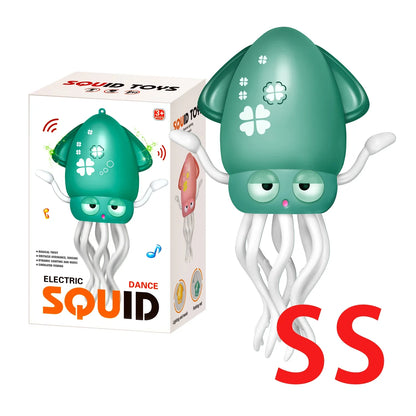 Smart Dancing Octopus Robot Toy - Interactive Crawling Pet with LED Lights, Music & Obstacle Avoidance for Kids