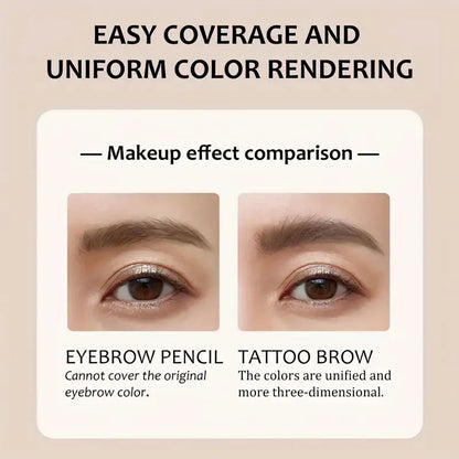 Long-Lasting Eyebrow Gel Makeup — Semi-Permanent Waterproof Sweat-Proof Tint Cream for Natural Color & Shape