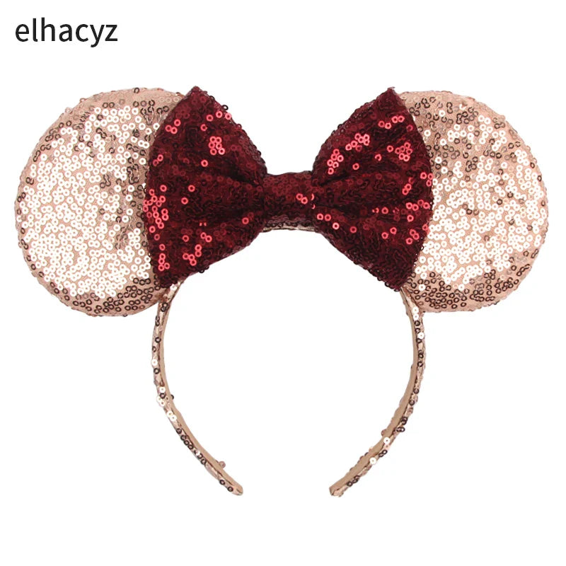Big Classic Polka Dot Bow Minnie Mouse Ears Headband – Festival & Party Hairband for Women & Girls, Disney Trip Accessories