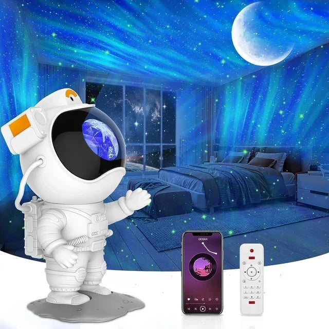Aurora Galaxy Star Projector Night Light – Northern Lights & Moon Lamp for Bedroom Decor | Bluetooth Music, Starry Sky Atmosphere Nightlight