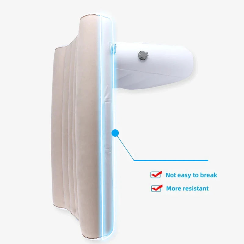 Portable Inflatable Airplane Mattress – Travel Bed for Planes & Cars, Comfortable Air Cot for Easy Sleeping