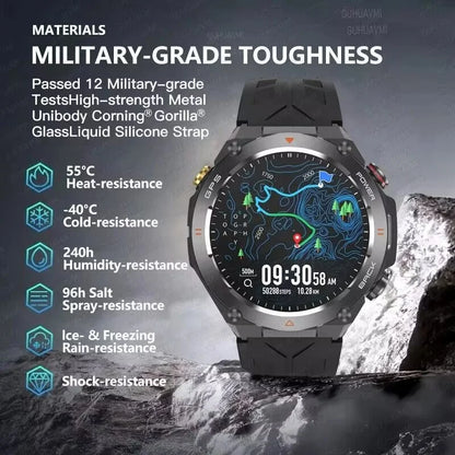 2025 Xiaomi GPS Sports Smartwatch — Waterproof Fitness Tracker with Bluetooth Call & 650mAh Battery for Men & Women